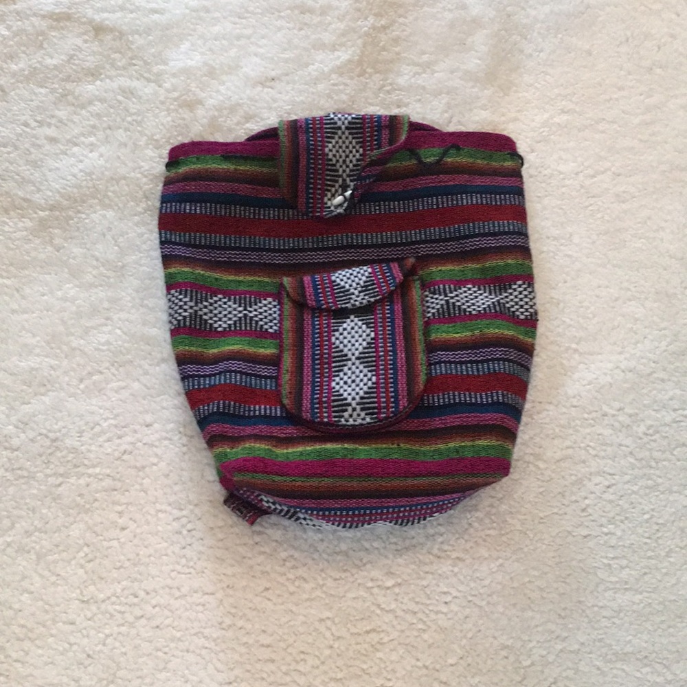 Handmade Mexican style backpack